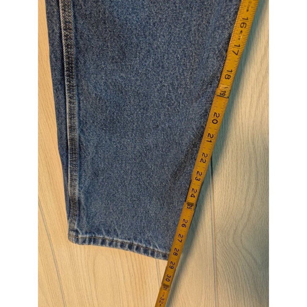 Wrangler Riggs Jeans Adult 34x30 Blue Denim Regular Fit Straight Cut Mens * - Picture 11 of 11